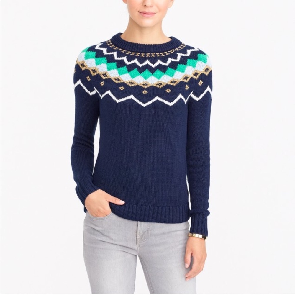 J. Crew wool navy sweater